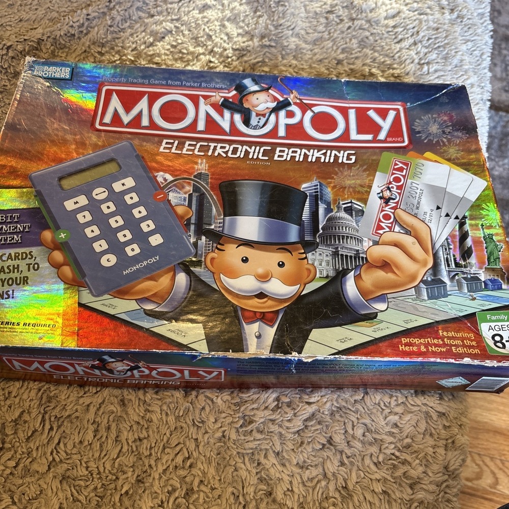 MONOPOLY Electronic Banking Edition Board Game 2007 Parker Brothers